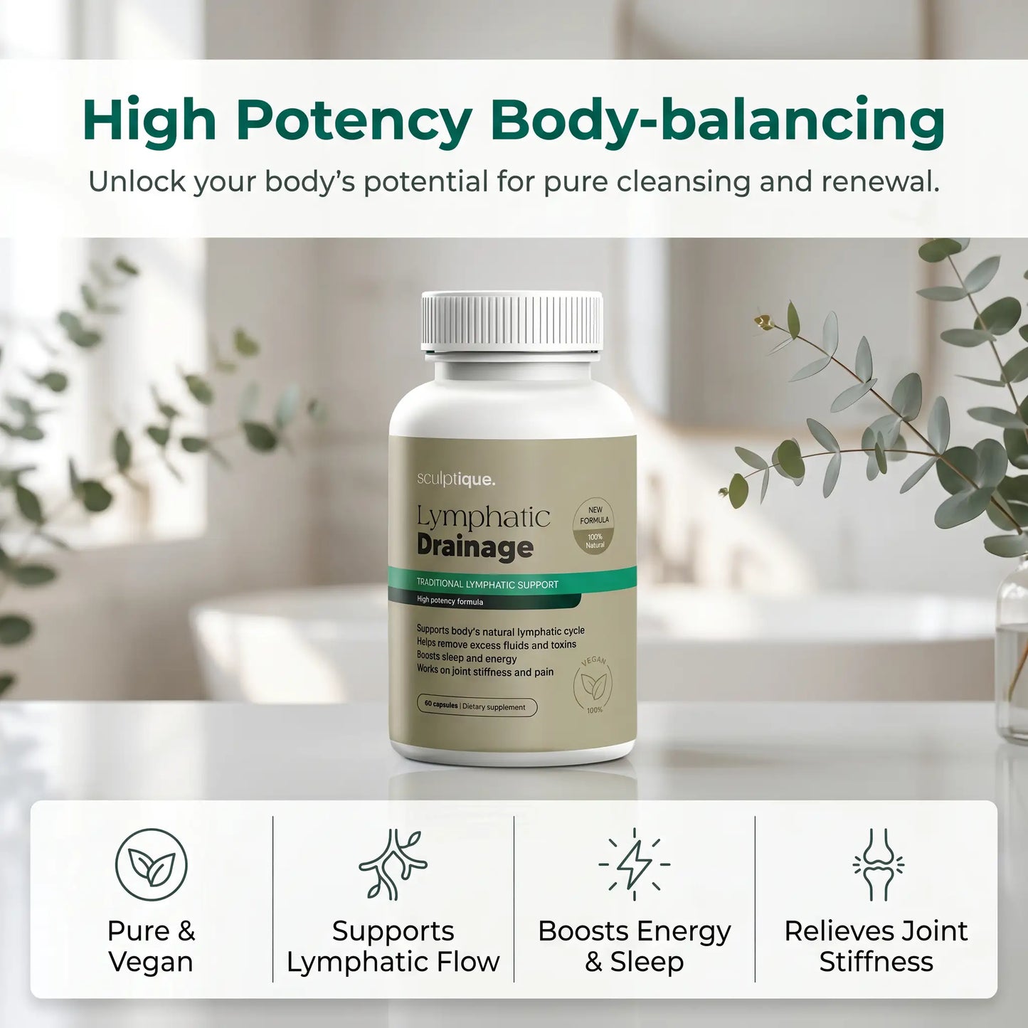 Lymphatic Drainage Herbal Support – 60 capsule  Minimum purchase quantity: 2 bottles